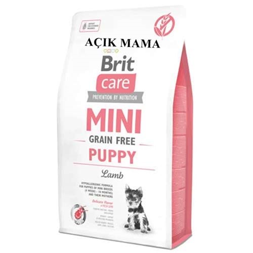 Brit Care Mini Puppy Kuzu Etli Tahılsız Mini Irk Yavru Açık Köpek Maması 1 Kg