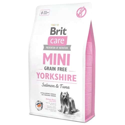 Brit Care Mini Yorkshire Fresh Salmon & Tuna Grain Free Taze Somon ve Ton Balıklı Tahılsız Mini Irk Yorkshire Köpek Maması 2 Kg
