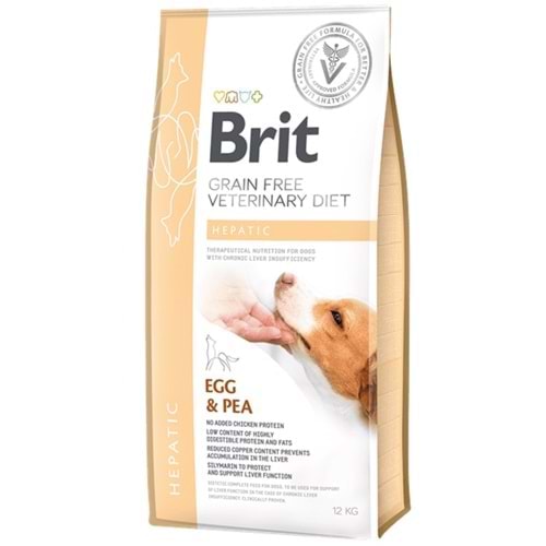 Brit Veterinary Diets Dog Hepatic Egg & Pea Yumurtalı ve Bezelyeli Hepatik Tahılsız Veteriner Diyet Köpek Maması (12 Kg)