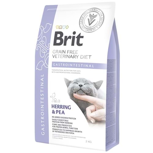 Brit Veterinary Diets Gastrointestinal Herring & Pea Ringa Balıklı ve Bezelyeli Tahılsız Veteriner Diyet Kedi Maması (2 Kg)