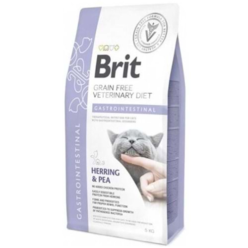 Brit Veterinary Diets Gastrointestinal Herring & Pea Ringa Balıklı ve Bezelyeli Tahılsız Veteriner Diyet Kedi Maması (5 Kg)