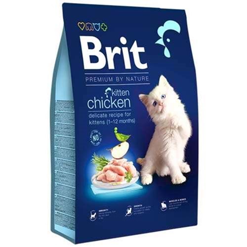 Brit Premium By Nature Kitten Chicken Tavuk Etli Yavru Kedi Maması (8 Kg)