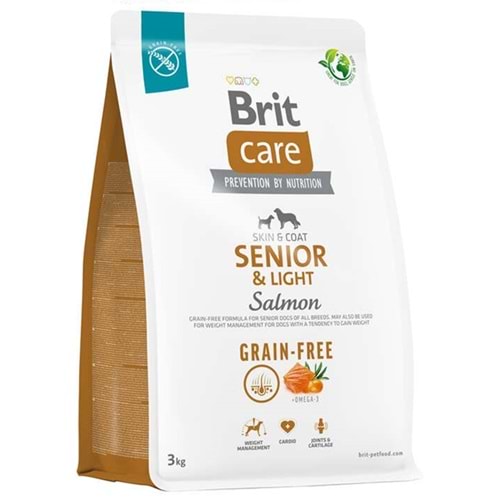 Brit Care Senior Light Salmon Grain Free Somon ve Patatesli Tahılsız Yaşlı Köpek Maması (3 Kg)