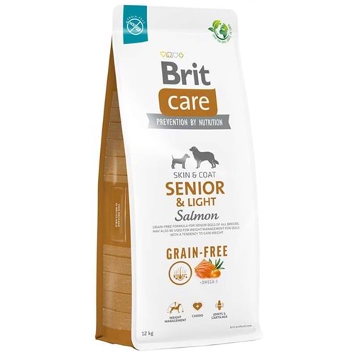 Brit Care Senior Light Salmon Grain Free Somon ve Patatesli Tahılsız Yaşlı Köpek Maması 12 Kg