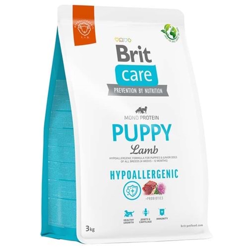 Brit Care Hypo Puppy Lamb Kuzu Etli ve Pirinçli Yavru Köpek Maması 3 Kg