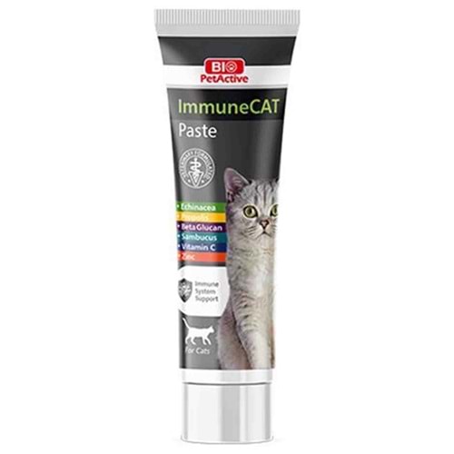 Bio PetActive ImmuneCAT Paste Bağışıklık Destekleyici Kedi Macunu 100 ML