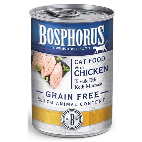Bosphorus Adult Tahılsız Tavuk Etli Yetişkin Kedi Konservesi (415 Gr)