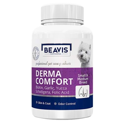 Beavis Dog Derma Comfort Small-Medium Breed Biotin Sarımsaklı Köpek Tableti (75 Gr)