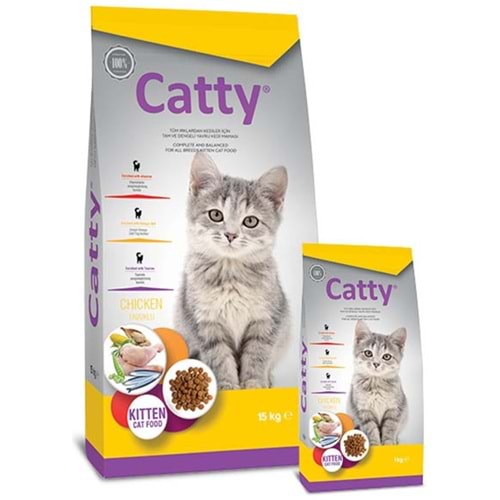 Catty Kitten Chicken Tavuk Etli Yavru Kedi Maması 1 Kg