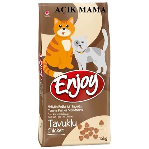Enjoy Adult Chicken Tavuk Etli Açık Kedi Maması 500 Gr