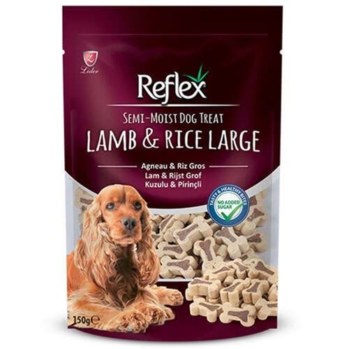 Reflex Semi-Moist Dog Treat Lamb & Rice Large Kuzulu & Pirinçli Kemikler Küçük ve Orta Irk Köpek Ödülü 150 Gr