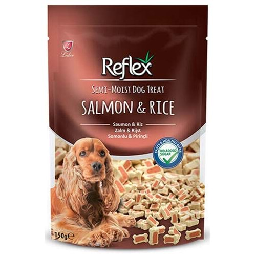 Reflex Semi-Moist Dog Treat Salmon & Rice Somonlu & Pirinçli Küçük Irk Köpek Ödülü 150 Gr