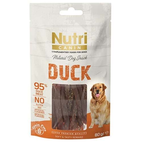 Nutri Canin Snack Duck Ördek Etli Tahılsız Köpek Ödülü 80 Gr