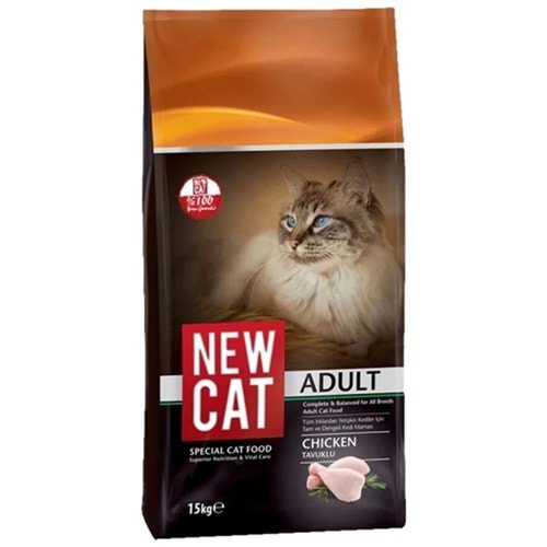 Newcat Adult Chicken Tavuklu Yetişkin Kedi Maması 15 Kg