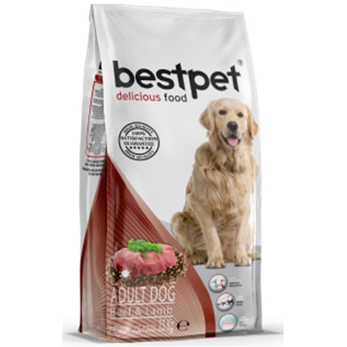 Bestpet Adult Dog Beef & Lamb Biftekli ve Kuzu Etli Yetişkin Köpek Maması 15 Kg