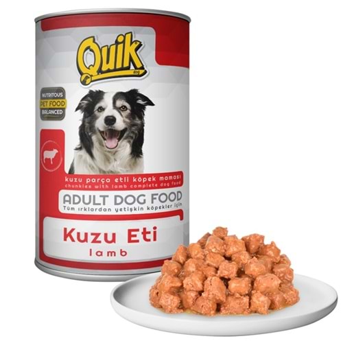 Quik Adult Lamb Kuzu Etli Yetişkin Köpek Konservesi 415 Gr