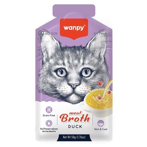 Wanpy Ördek Etli Tahılsız Kedi Çorbası 50 Gr