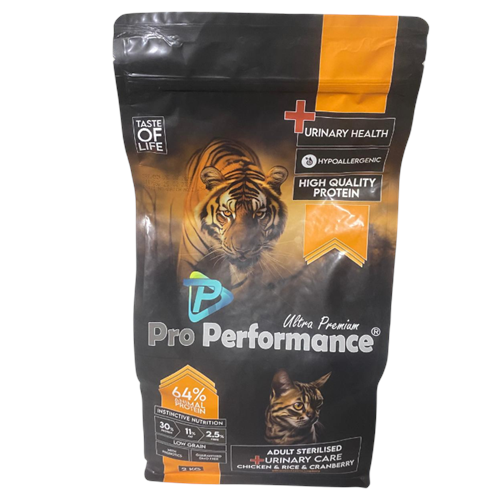 Pro Performance Sterilised Urinary Health Chicken, Rice, Cranberry Tavuk Etli, Pirinçli ve Kızılcıklı Kısırlaştırılmış Kedi Maması 2 Kg