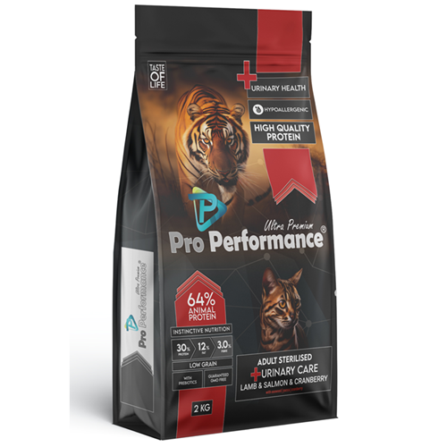 Pro Performance Sterilised Urinary Health Lamb, Salmon, Cranberry Kuzu Etli, Somonlu ve Kızılcıklı Kısırlaştırılmış Kedi Maması 2 Kg