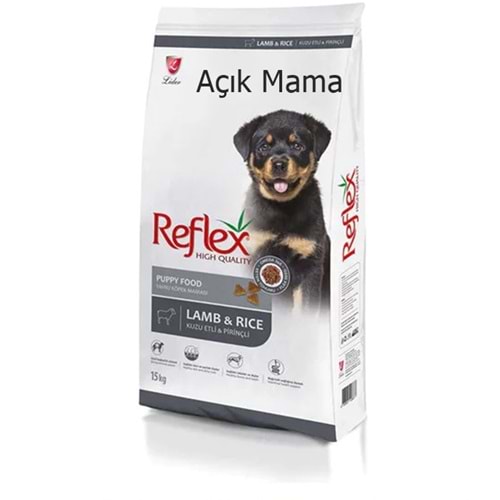 Reflex Puppy Lamb & Rice Kuzulu Pirinçli Yavru Açık Köpek Maması 1 Kg