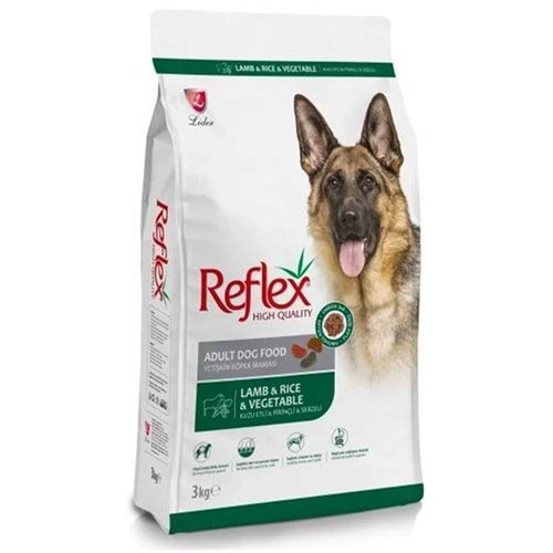 Reflex Adult Lamb & Rice & Vegetable Kuzu Etli, Pirinçli ve Sebzeli Yetişkin Köpek Maması 3 Kg