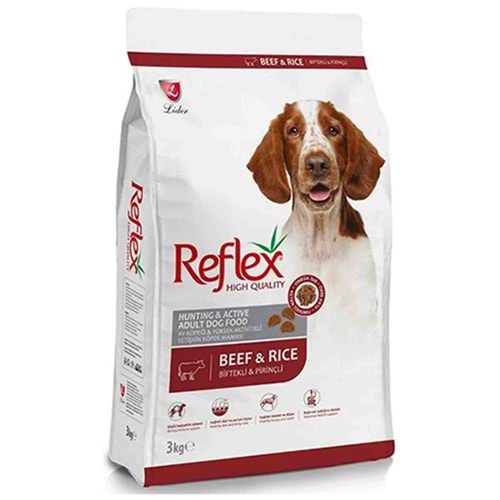 Reflex Adult Beef & Rice Biftekli ve Pirinçli Yetişkin Köpek Maması 3 Kg