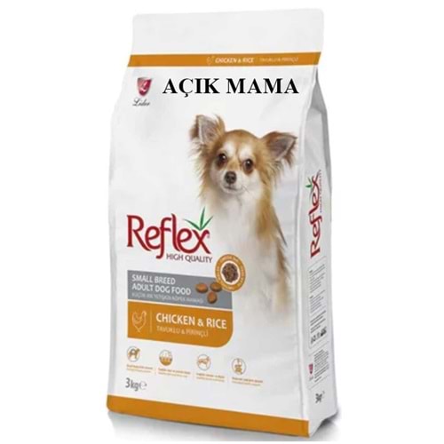 Reflex Adult Small Tavuklu Pirinçli Küçük Irk Yetişkin Açık Köpek Maması 500 Gr