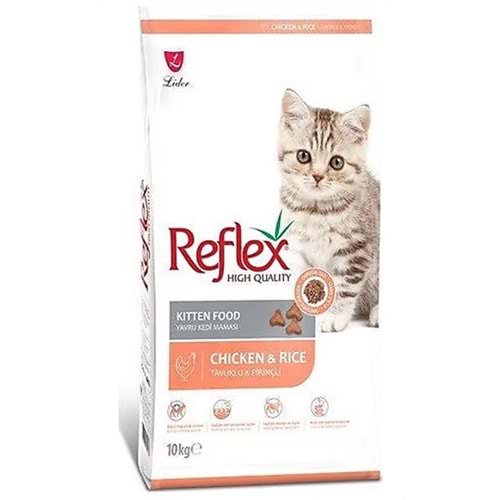 Reflex Kitten Chicken & Rice Tavuk Etli ve Pirinçli Yavru Kedi Maması 10 Kg