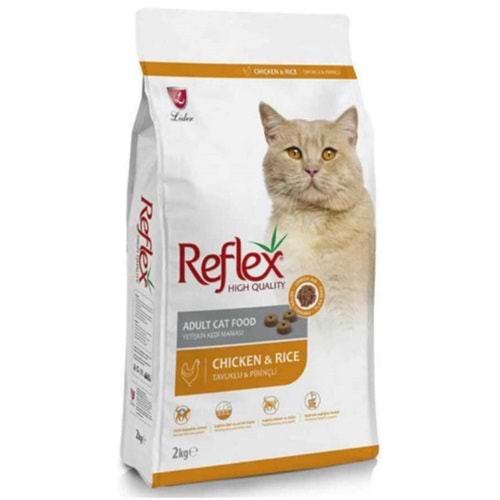Reflex Adult Chicken & Rice Tavuk Etli ve Pirinçli Yetişkin Kedi Maması 2 Kg