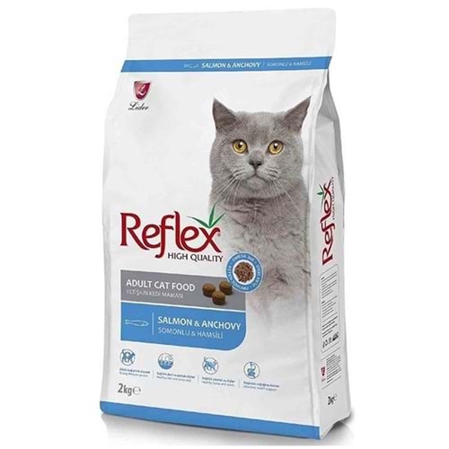 Reflex Adult Salmon & Anchovy Somonlu ve Hamsili Yetişkin Kedi Maması 2 Kg