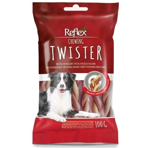 Reflex Chewing Twister Kümes & Av Hayvanlı Köpek Ödülü 100 Gr