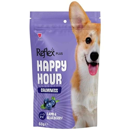 Happy Hour Calmness Lamb & Blueberry Sakinleşmeyi Destekleyici Kuzu Etli ve Yaban Mersinli Köpek Ödülü 60 Gr