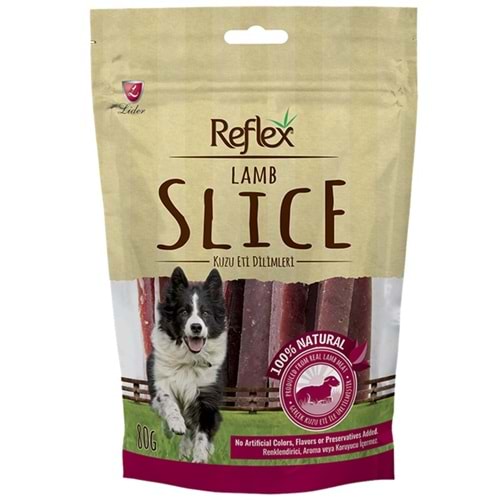 Reflex Lamb Slice Kurutulmuş Kuzu Eti Dilimleri Köpek Ödülü 80 Gr