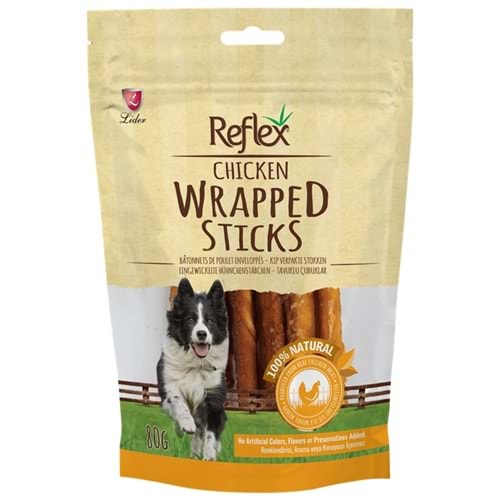 Reflex Chicken Wrapped Sticks Tavuklu Çubuklar Köpek Ödülü 80 Gr