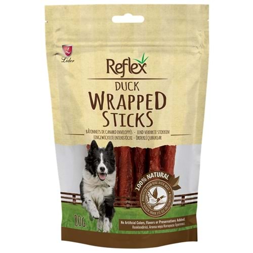Reflex Duck Wrapped Sticks Ördekli Çubuklar Köpek Ödülü 80 Gr
