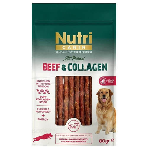 Nutri Canin Beef & Collagen Sığır Etli Kolajen Köpek Ödülü 80 Gr