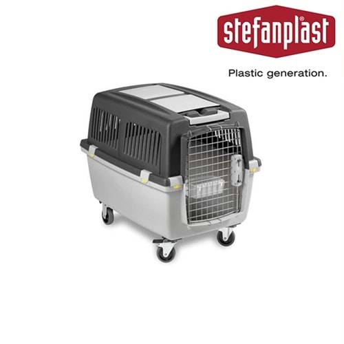 Stefanplast Gulliver 4 Plastik Pencereli Tekerlekli Köpek Taşıma Kafesi 71x51x50 Cm