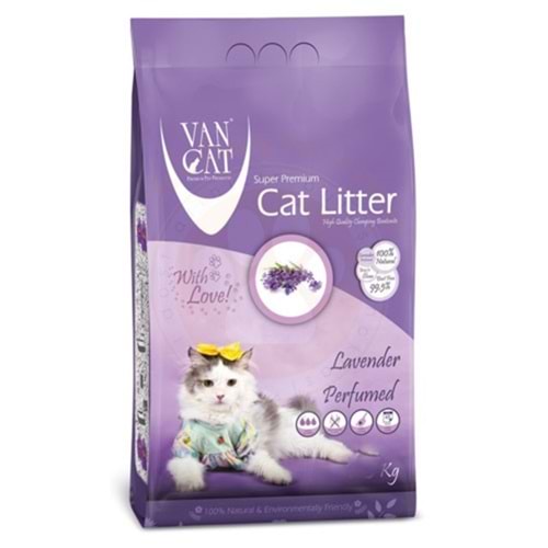VanCat Lavanta Kokulu İnce Taneli Topaklanan Kedi Kumu 5 Kg - 5,9 Lt