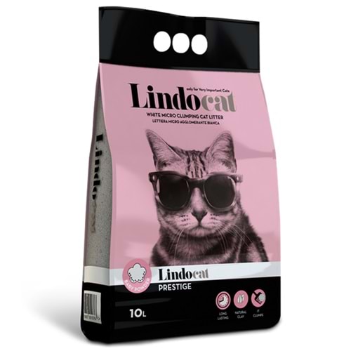 Lindocat Prestige Bebek Pudralı İnce Taneli Bentonit Kedi Kumu 10 Lt
