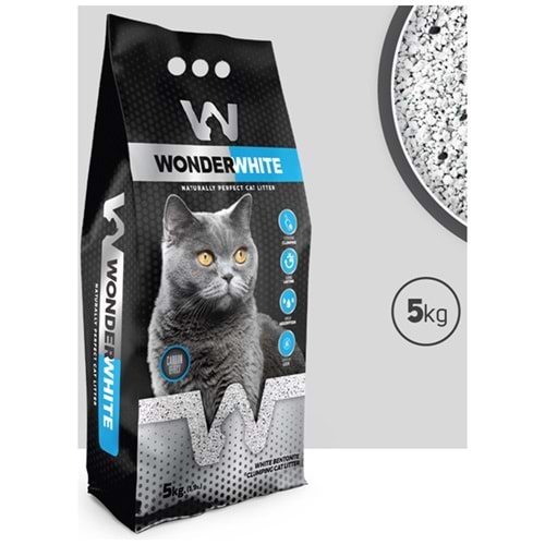 Wonder White Karbonlu İnce Taneli Topaklanan Kedi Kumu 5 Kg - 5,9 Lt
