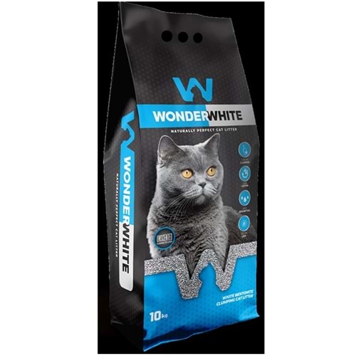 Wonder White Kokusuz İnce Taneli Topaklanan Kedi Kumu 10 Kg - 11,8 Lt
