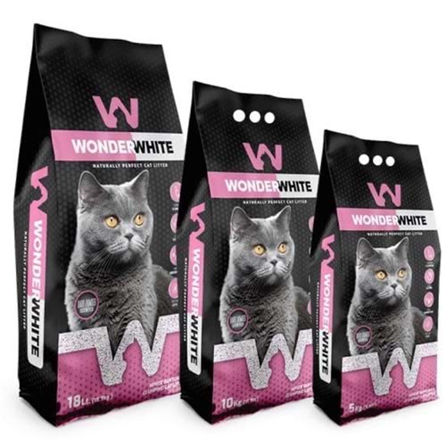 Wonder White Bebek Pudra Kokulu İnce Taneli Topaklanan Kedi Kumu 10 Kg - 11,8 Lt