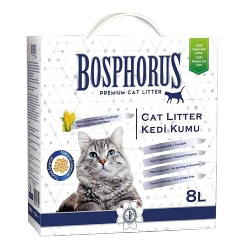 Bosphorus Mısır Koçanı Kedi Kumu (8 Lt)