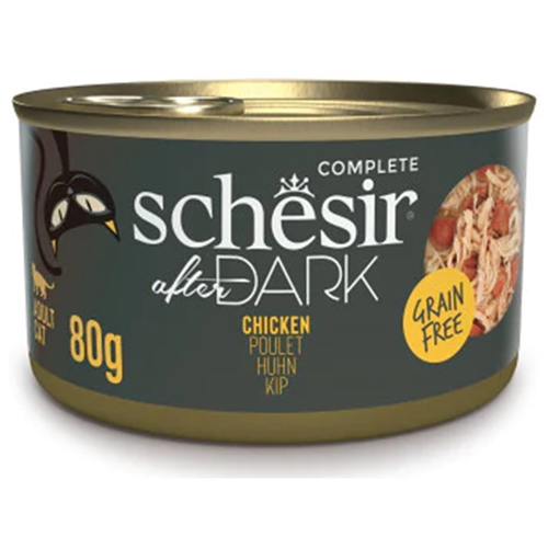 Schesir After Dark Velvet Tavuk Etli Tahılsız Et Suyunda Kedi Konservesi 80 Gr