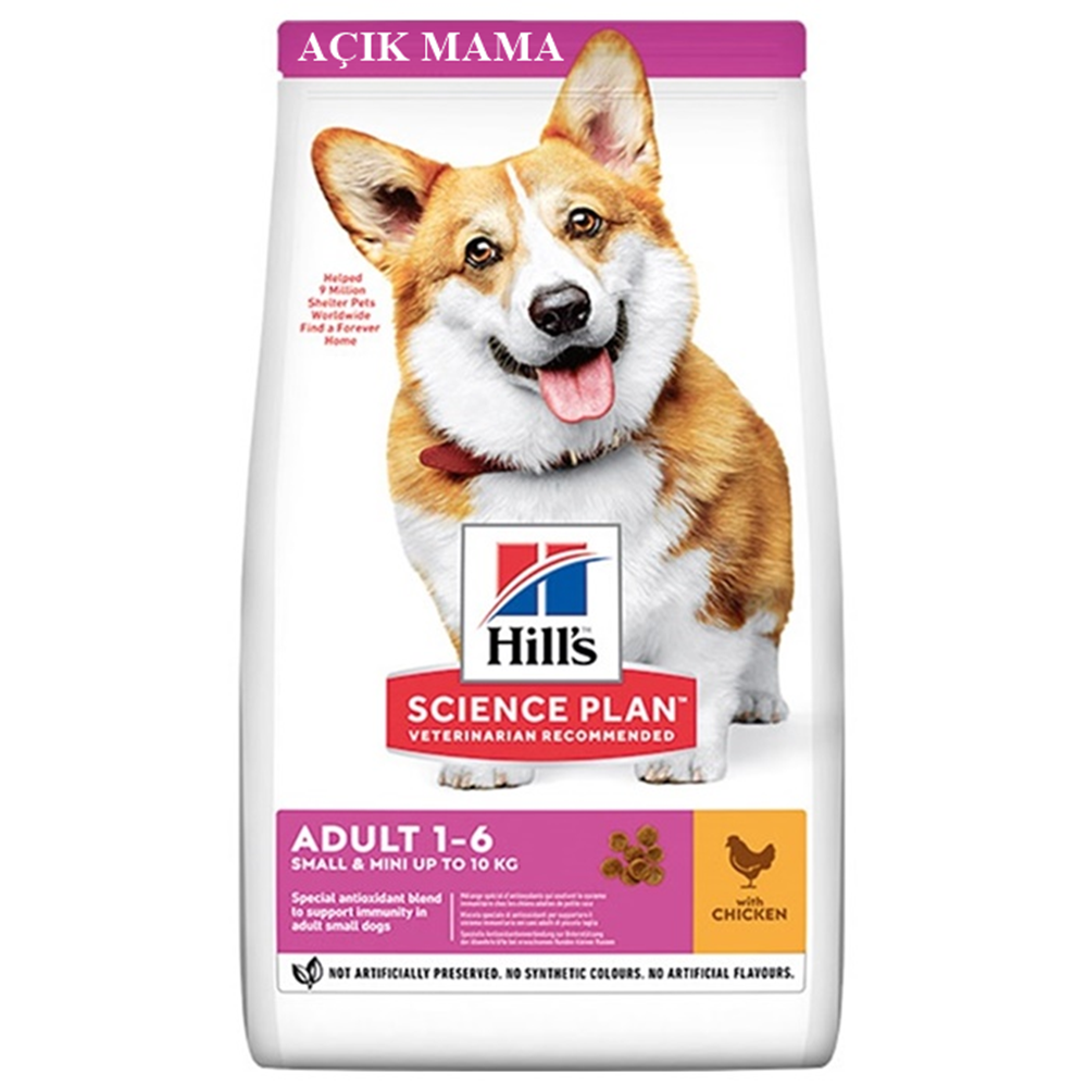 Hills Adult With Chicken S-M Tavuklu Yetişkin Açık Köpek Maması 1 Kg