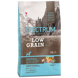 Spectrum Puppy Low Grain Salmon, Anchovy & Blueberry Formula Somon, Hamsi ve Yaban Mersinli Az Tahıllı Küçük Irk Yavru Köpek Maması 2,5 Kg